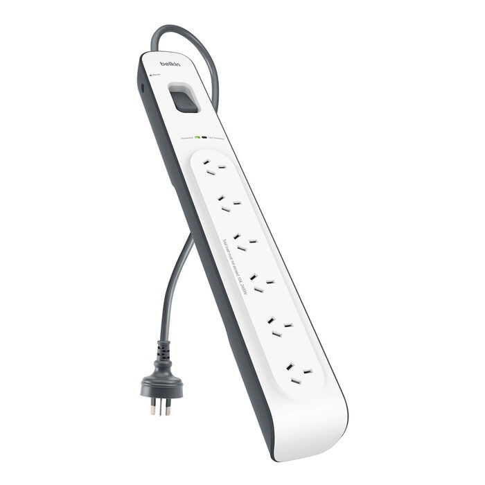  SurgeMaster 6-Outlet Surge Protection Strip With 2M Power Cord - (BSV603au2M), Protects Against Spikes & Surges, CEW $30,000, 2 Years Warranty  