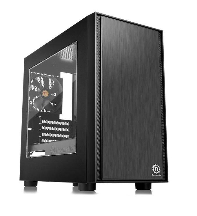  <b>Mini-Tower Case</b>: Versa H17 Window - Black<BR>1x 120mm Fan, 1x USB 3.0, 2x USB 2.0, Window Side Panel, Supports: mATX/mini-ITX  