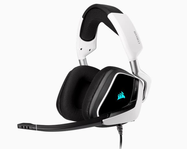  <B>Wired Gaming Headset:</b> VOID RGB Elite - USB Premium Gaming Headset, Memory Foam Ear-Pads, 7.1 Surround Sound - White  