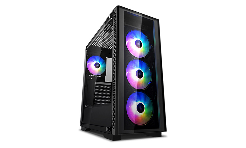  <b>Mid-Tower Case:</b> DeepCool MATREXX 50 ADD-RGB 4F LD<br>4x 120mm ARGB Fans, 2x USB 3.0 + 1x USB 2.0, Tempered Glass Side Panel, Supports: E-ATX/ATX/m-ATX/mini-ITX  