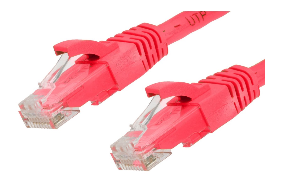  Network Cable: Cat6/6A  RJ45 0.25m 25cm Red  