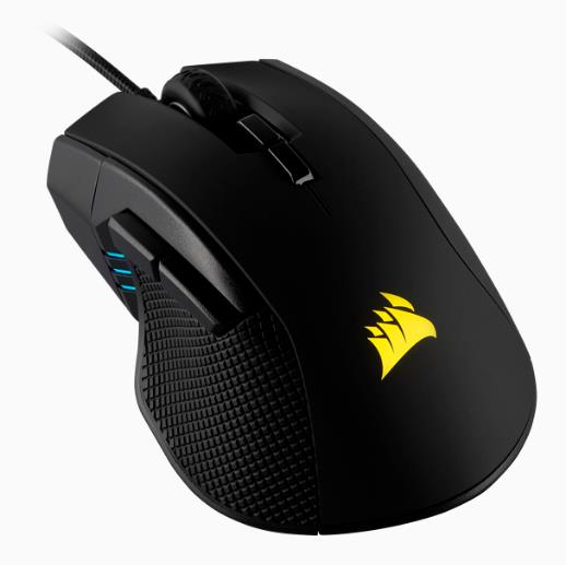  <b>Wired Gaming Mouse:</b> IRONCLAW RGB, FPS/MOBA, Backlit RGB LED, 18000 DPI, Optical Black  