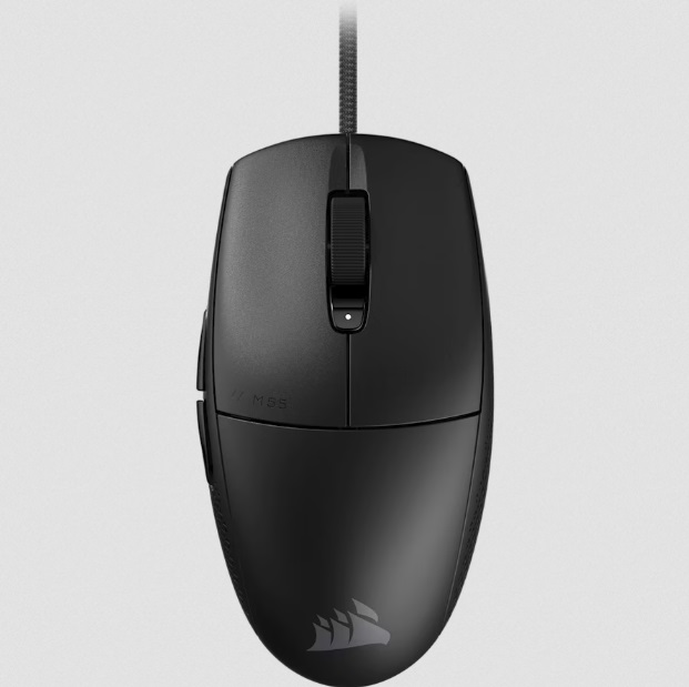  <b>Wired Gaming Mouse:</b> M55 Lightweight Gaming Mouse, 16000 DPI Optical Sensor, 300 IPS Track Speed 6x Programmable Buttons  