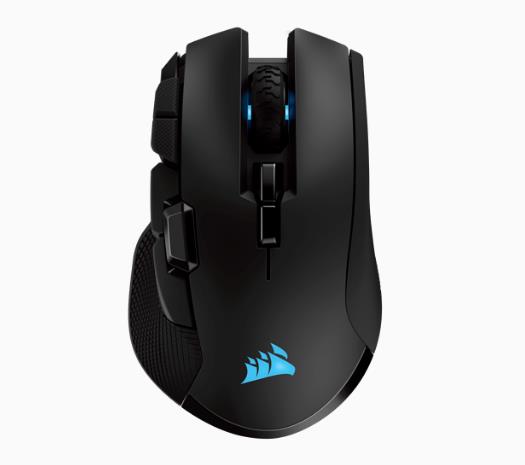  <b>Wireless Gaming Mouse:</b> IRONCLAW RGB WIRELESS, FPS/MOBA, Rechargeable, Backlit RGB LED, 18000 DPI, Optical Black  