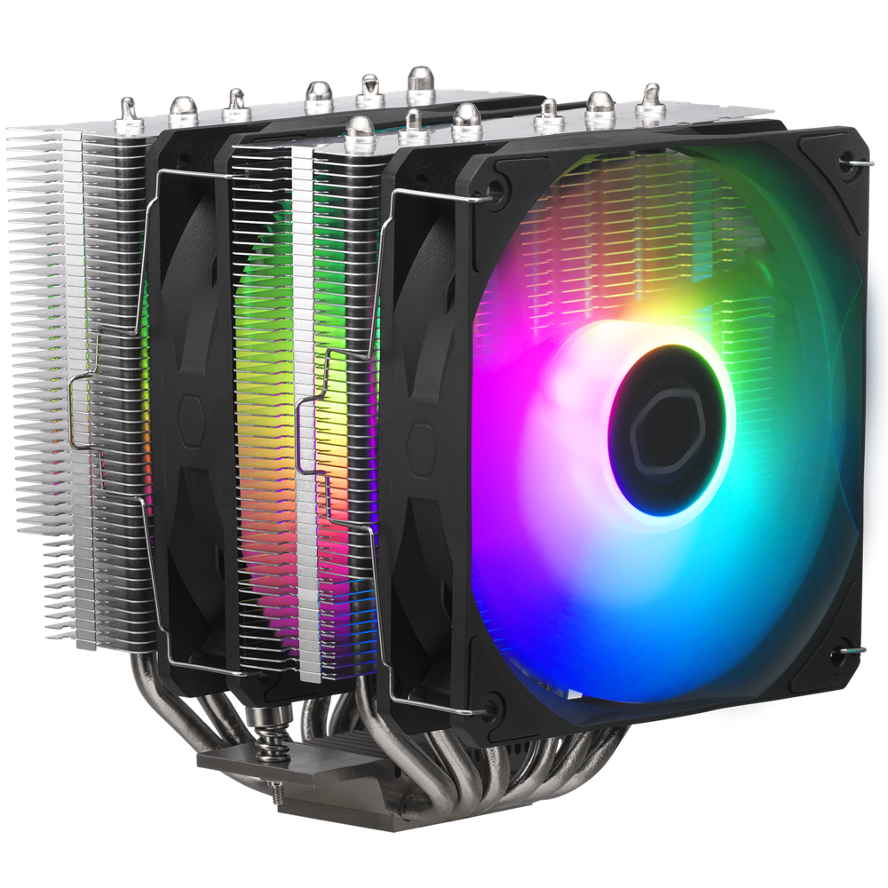  CPU Cooler: Hyper 620S, 2x 120mm ARGB PWM Fans<br>Support: Intel LGA1700, LGA1200, LGA1151, LGA1150, LGA1155, LGA1156, AMD AM5, AM4  