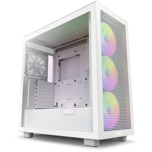  <b>Mid-Tower Case</b>: H7 FLOW RGB Edition - White<br>Tempered Glass, Pre-installed Fans (Rear 1 x 120mm, Front 3x 140mm RGB Fans), 2 x USB 3.2 Gen 1 Type-A, 1 x USB 3.2 Gen 2 Type-C, 1 x Headset Audio Jack, ATX, Micro-ATX, Mini-ITX  
