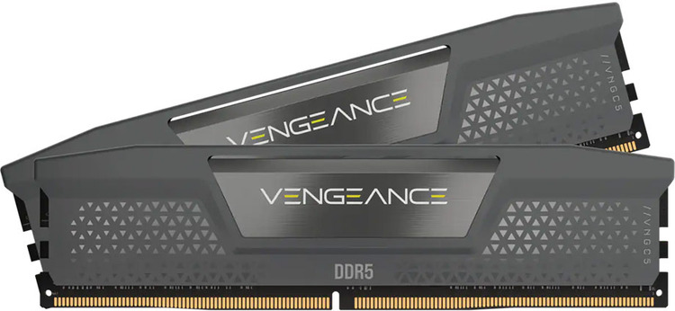  Dual Channel: 32GB (2x16GB) DDR5, 6800MT/s 32GB 2x16GB DIMM, Unbuffered, 40-50-50-110, Std PMIC, XMP 3.0, VENGEANCE DDR5 Black Heatspreader, Black PCB, 1.4V  