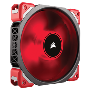  120mm Fan: Premium Magnetic Levitation ML120 PRO - Red LED<br> 120mm PWM, 400-2400 RPM, 37 dBA  