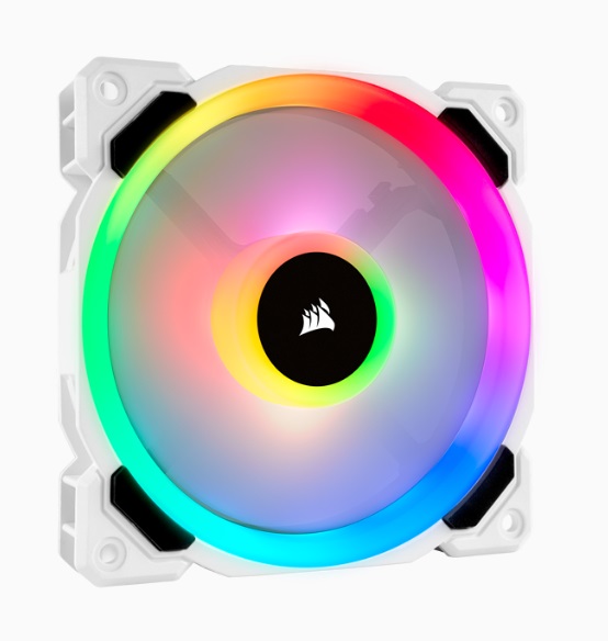  120mm Fan: Light Loop Series LL120 RGB - White<br> 120mm RGB PWM, 2200 RPM, 36 dBA  