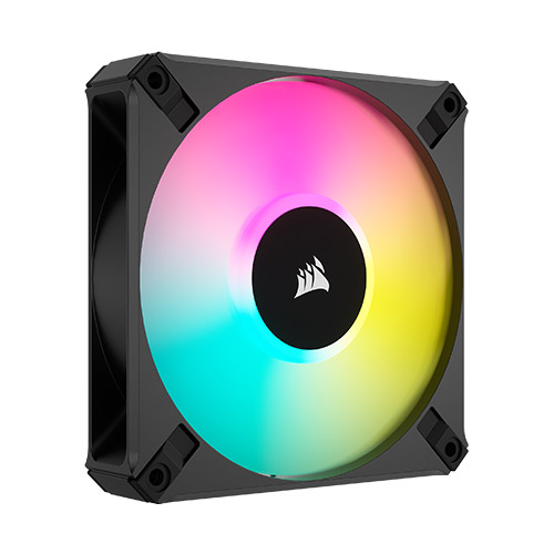  Corsair iCUE AF120 RGB ELITE 120mm PWM Fan Black - Single Pack  