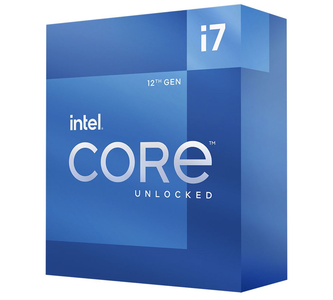  <B>Intel 12th Gen. LGA1700 CPU: Alder Lake i7-12700KF</b><br>12-Cores (8P-Cores/4E-Cores) 20-Threads, 5.0GHz (Turbo) 25MB Cache, 190W<BR>No Intergrated Graphics, No CPU Cooler Included  