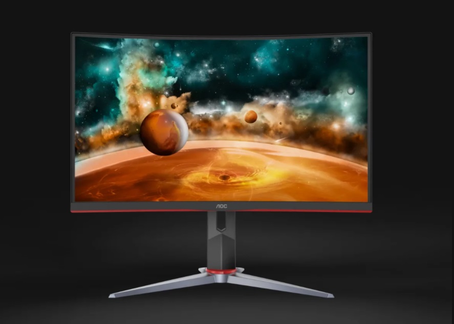  <b>27" Curved QHD 2K Monitor: </b> LED-VA, 1ms MPRT, 2560x1440@144Hz, HDMIx2/DP, Swivel/Tilt, Vesa 100  