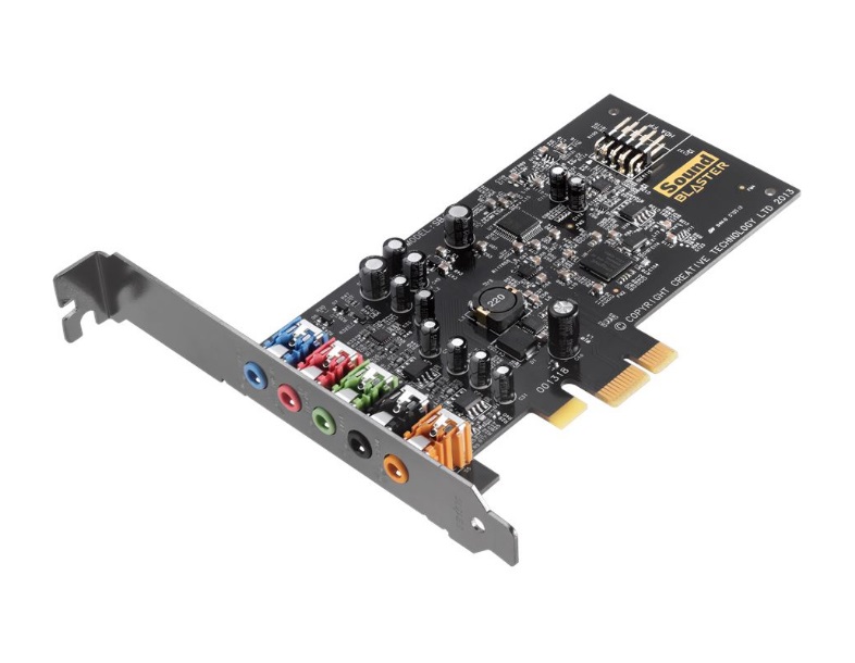  Sound Card: Sound Blaster Audigy FX, PCIe 5.1 Surround Sound with SBX Pro Studio & Low Profile Bracket  