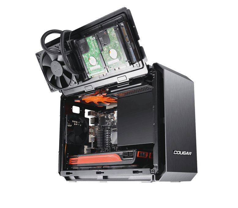  <B>Mini-Tower Case</b>: QBX - Black<BR>1x Slim ODD Bay*, 1x 3.5" Bay, 4x 2.5" Bays, 1x 90mm Fan, 2x USB 3.0, Supports: mini-ITX  