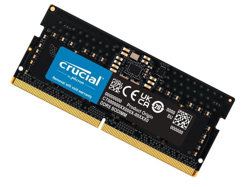  SO Dimm Single Channel: 8GB (1x8GB) DDR5 SODIMM 5600MHz C46 1.1V Notebook Laptop Memory  