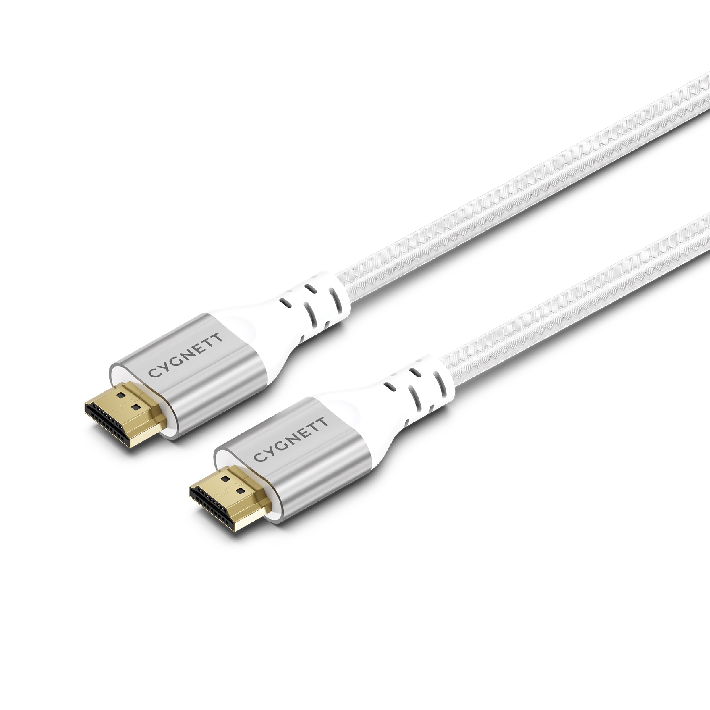  Cygnett Unite 8K HDMI to HDMI Cable (1.5M) - White(CY4864CYHDC), Braided, Supports 8k (60Hz) & 4k (120Hz), 48Gbps Bandwidth  