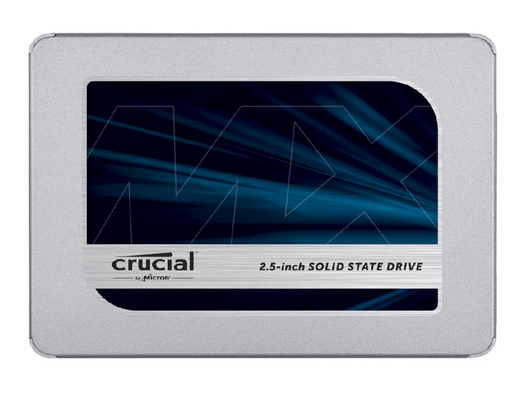  <b>2.5" SATA SSD:</b> 2TB MX500, SATA 6Gb/s, Read: 560MB/s, Write: 510MB/s, R:95K/W:90K IOPS, 700 TBW, 1.8M MTTF  