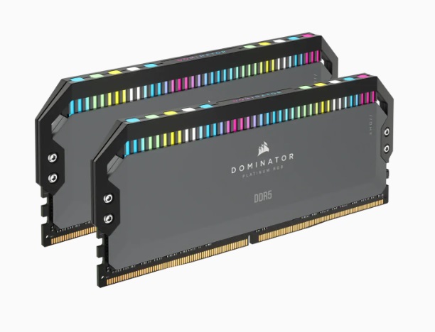  Dual Channel: 32GB (2x16GB) DDR5 5200MT/s C40 Dominator Platinum RGB - Optimised for AMD Ryzen Desktop Memory  