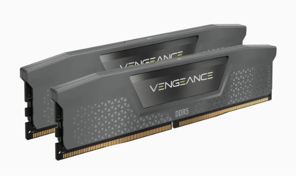  Dual Channel: 96GB (2x48GB) DDR5 DRAM 5200MHz C38 Vengeance - Optimised for Intel Desktop Memory  