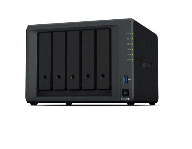  NAS: 5 Bay DiskStation AMD Ryzen R1600 8GB DDR4 ECC 4xGLAN 2xUSB3 Gen1 2xESata Support Drive: (3.5"/2.5" SATA x 5, M.2 2280 NVMe SSD x 2)  