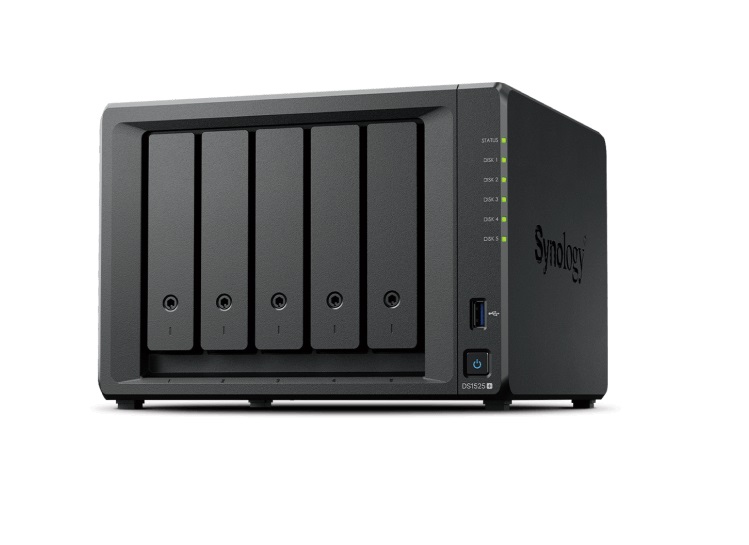  NAS: 5 Bay AMD RYZEN V1500B 4 Core, 2.2GHz, 4GB Non ECC, 2 x 2.5GbE LAN Port, PCIe x 1, 2 x built-in M.2 2280 NVMe SSD slots  