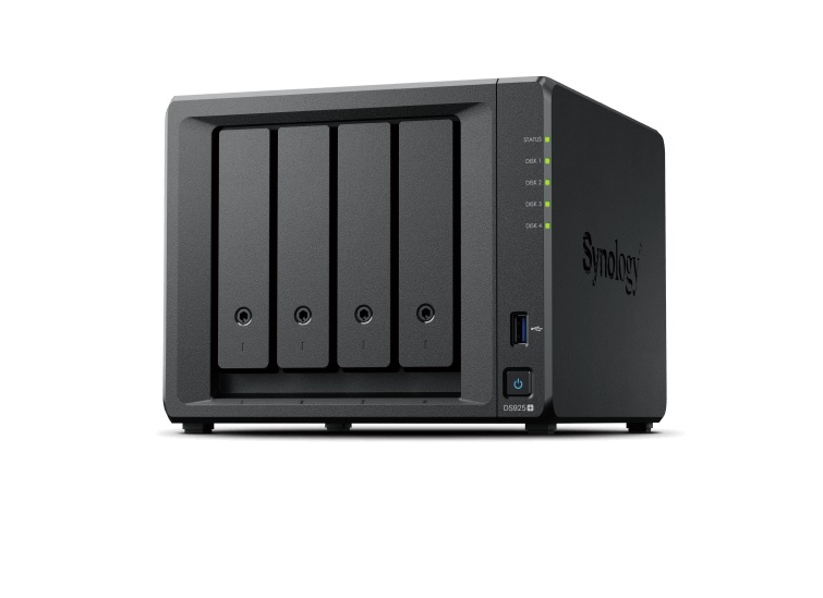  Nas: 4 BAY, AMD RYZEN V1500B 4 Core 2.2GHz, 4GB, 2 x 2.5GbE. <b>ONLY USES SYNOLOGY HDD/SSD/NVME</b>  