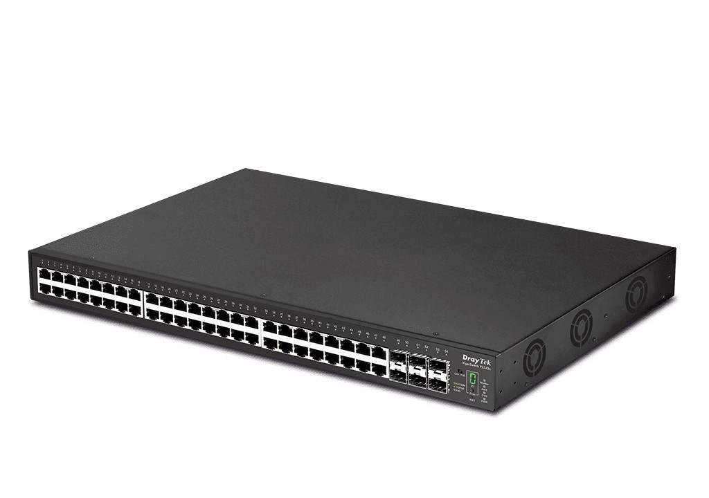  POE MANAGED SWITCH: 48 GbE Ports PoE+ (400W) L2+ Managed Gigabit Switch with 6 x 10GbE SFP+ slots, 1 x Console port, Auto Surveillance & Voice VLAN, ONVIF-Friendly and Central Switch Management  