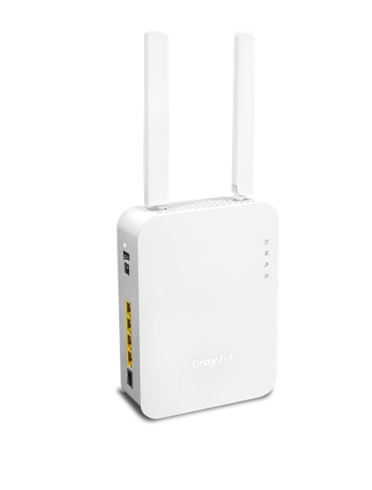  VDSL2 35b/ADSL2+ Router with 1 x GbE WAN/LAN, USB 3G/4G backup, 3 x GbE LANs, Object-based SPI Firewall, CSM, QoS, 802.11ax (AX3000) WiFi, 2 x VPNs, 2 x SSL VPNs, and support VigorACS 2  