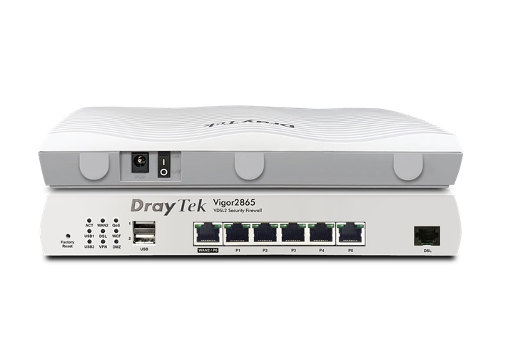  Multi WAN Router with VDSL2 35b/ADSL2+, 1 x GbE WAN/LAN, and 3G/4G USB WAN port for Load Balancing and Fail-over, 5 x GbE LANs, Object-based SPI Firewall, CSM, QoS, 32 x VPNs, 16 x SSL VPNs, and support VigorACS 2  