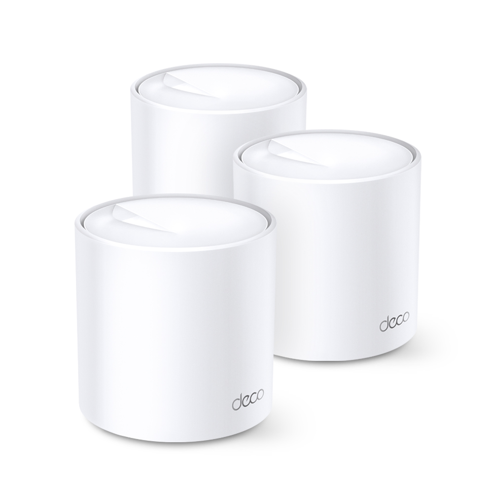  AX5400 Whole Home Mesh Wi-Fi 6 System (3 Pack) - Wi-Fi 6 speeds 4,804Mbps on 5GHz and 574Mbps on 2.4GHz, 2 Gigabit Ports<br><Font Color="red">Promo 2/10/23 - 31/10/23: Free TAPO C510W Camera. Redeem From TP-Link Australia.  