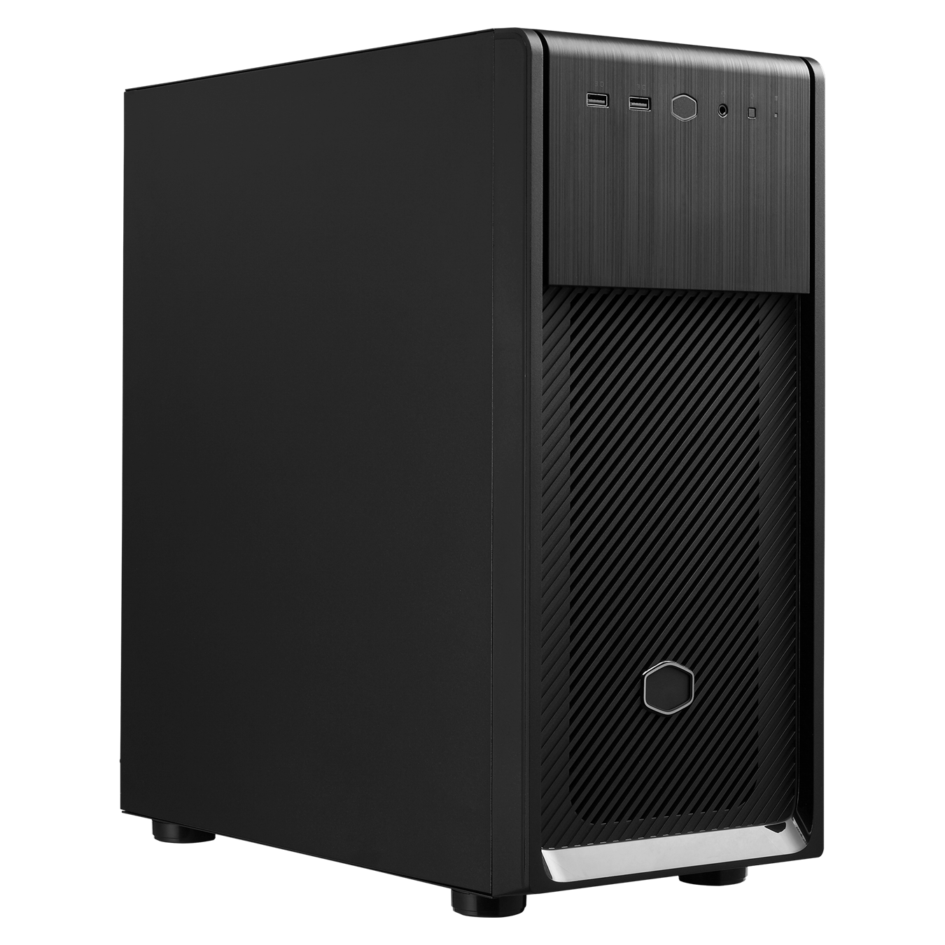  Mid-Tower Case: Elite 500 With 500W PSU - Black<BR>1x 120mm Fan, 2x USB 3.2 Gen 1, 1x 5.25" Bay, Solid Side Panel, Supports: ATX/mATX/mini-ITX  