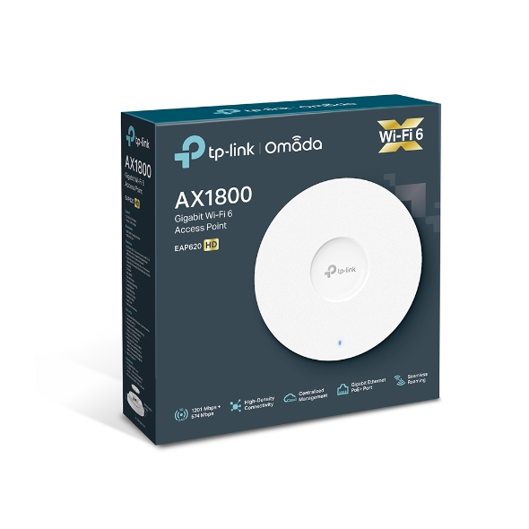  Access Point: WIFI 6 AX1800 Wireless Dual Band, Omada SDN, Centralized Management, POE+ Support  
