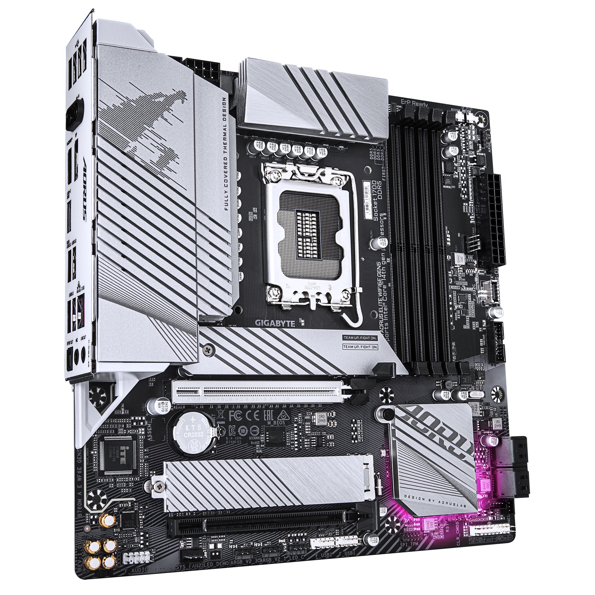  B760 m-ATX Motherboard: Intel LGA 1700 mATX Motherboard, 4x DDR5 ~256GB, 2x PCI-E x16, 2x M.2, 4x SATA, 1x USB-C 3.2 2x2, 1USB-C Header,  1x HDMI, 1x DP, WiFi6E + BT, 2.5GLAN,  