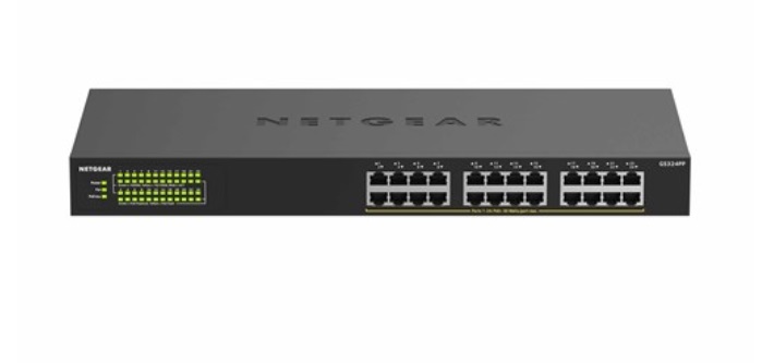  POE Switch: 24-port PoE+ Gigabit Unmanaged Switch (380W PoE Budget)  