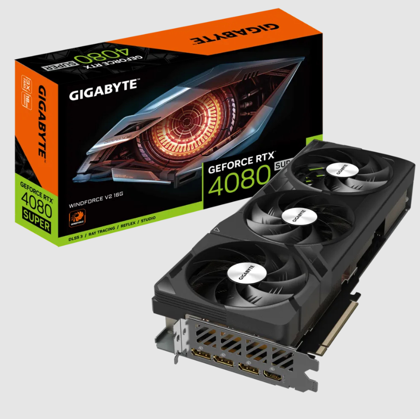  nVIDIA GeForce RTX4080 SUPER WINDFORCE3 V2 16G<br>Core Clock: 2550MHz, 1x HDMI/ 3x DP, Max Resolution: 7680 x 4320, 1x 16-Pin Connector, Recommended: 750W  