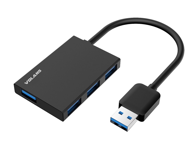  Slim Aluminium 4-Port USB3.0 AM Hub  