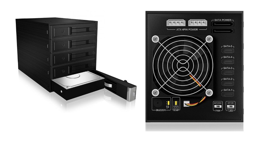  Backplane for 5x 3.5" SATA/SAS HDD in 3x 5.25" bay  