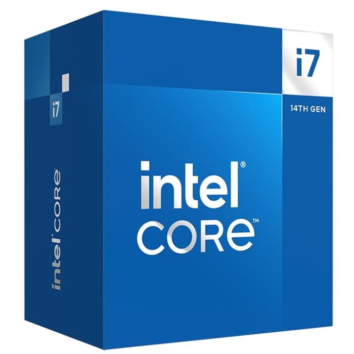  <B>Intel 14th Gen. LGA1700 CPU: i7-14700F</B><BR>20-Cores (8P-Cores/12E-Cores), 28-Threads, 5.4GHz (Turbo) 28MB Cache, 219W<BR>No Intergrated Graphics, CPU Cooler Included  