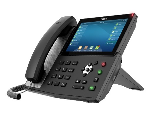  IP Phone, 7" Touch Colour Screen, Built in Bluetooth, Supports Video Calls, upto 128 DSS Entires, 20 SIP Lines, Dual Gigabit  