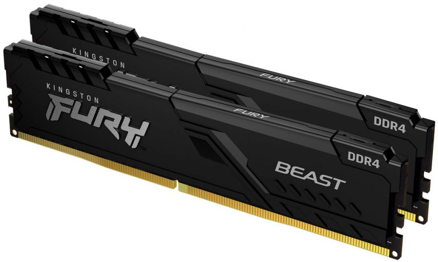  Dual Channel: 16GB (2x8GB) DDR4 3200MHz CL16 FURY Beast- Desktop Memory  