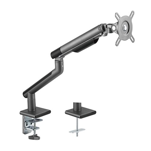  Single Monitor Premium Slim Aluminum Spring-Assisted Monitor Arm Fix Most 17"-32" Monitor Up to 9kg VESA 75x75/100x100  