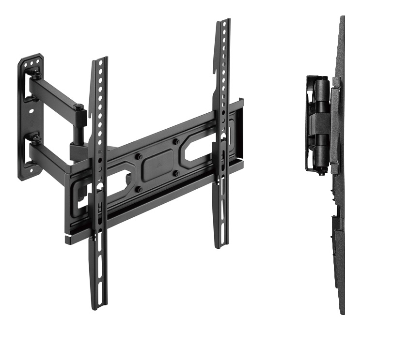  Super Economy Full-Motion TV Wall Mount, Fit Screen Size: 32"-55" Up to 35 KG, Fine Texture Black,358x440x420mm (LS)  