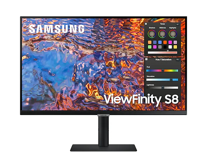  27" 4K ViewFinity S80PB UHD Business Monitor - UHD 3840x2160 IPS 16:9 60Hz 5ms  1xHDMI 2.0, 1xDP 1.4, 1xUSB-C (90W), USB Hub 3.0x3, LAN, Height Adjustable Stand, 100x100 Wall Mount  