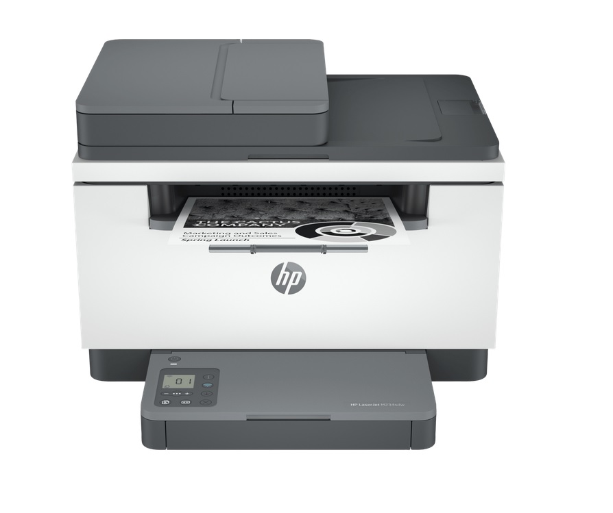  LaserJet M234sdw Wireless Laser Multifunction Printer - Monochrome - Copier/Printer/Scanner - 30 ppm Mono Print - 600 x 600 dpi Print - Automatic Duplex Print - Up to 20000 Pages Monthly - 150 sheets Input - Colour Flatbed Scanner - 600 dpi Optical Scan - Fast Ethernet - Wireless LAN - Apple AirPrint, Mopria, Wi-Fi Direct - USB - For Plain Paper Print  