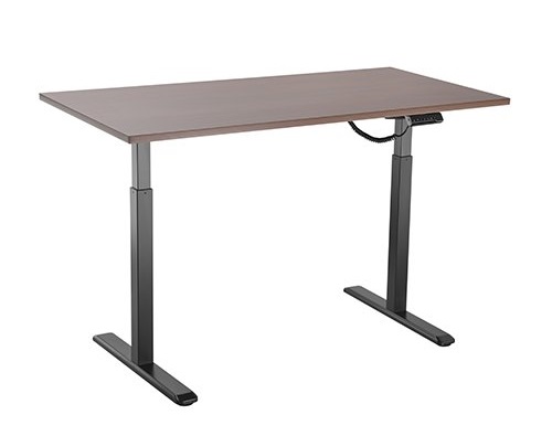  2-Stage Single Motor Electric Sit-Stand Desk Frame with button Control Panel  