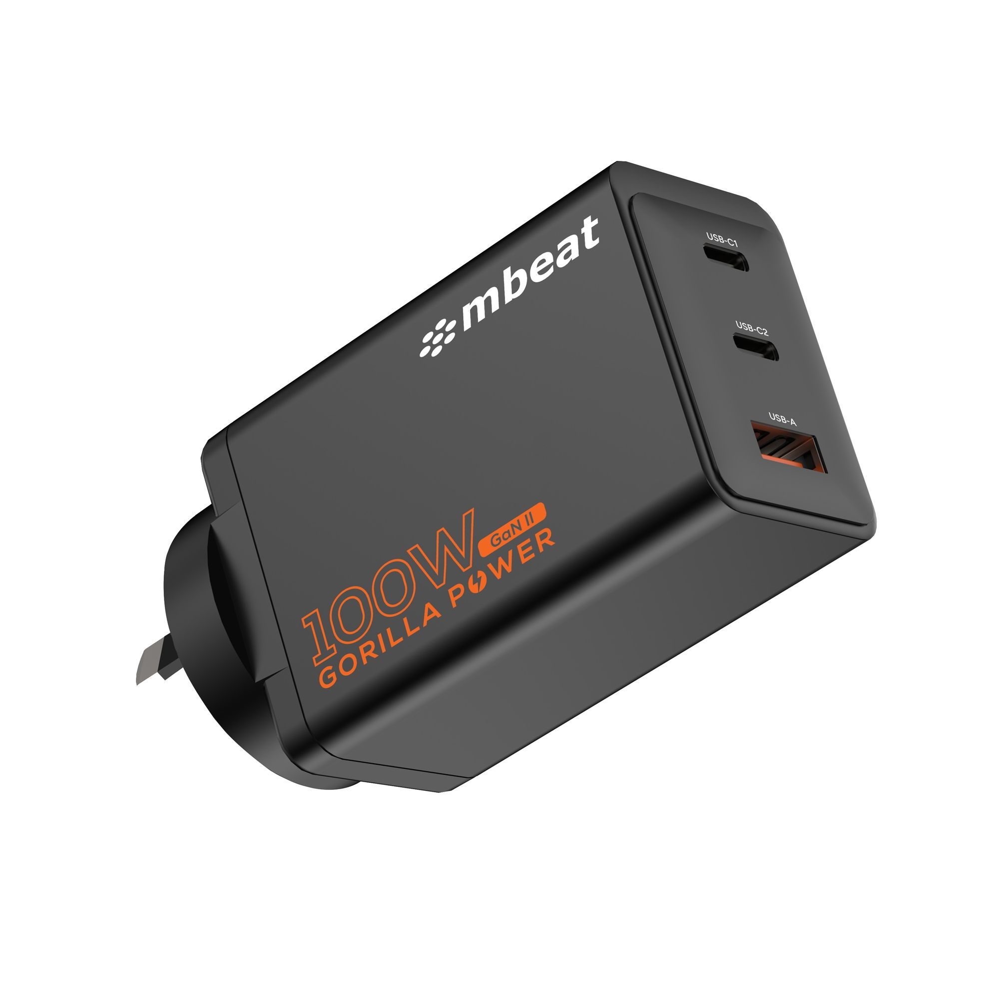  Gorilla Power PD 100W GaN II USB-C Charger 50% smaller than the standard Supports a wide range of devices Product Weight: 180g  