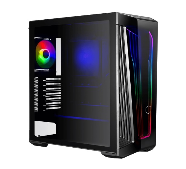  Mid-Tower Case: MasterBox 540 - Black<BR>1x 120mm ARGB PWM Fan, 2x USB 3.2, 1x USB Type-C, Tempered Glass Side Panel, Supports: Mini ITX, Micro ATX, ATX, E-ATX  