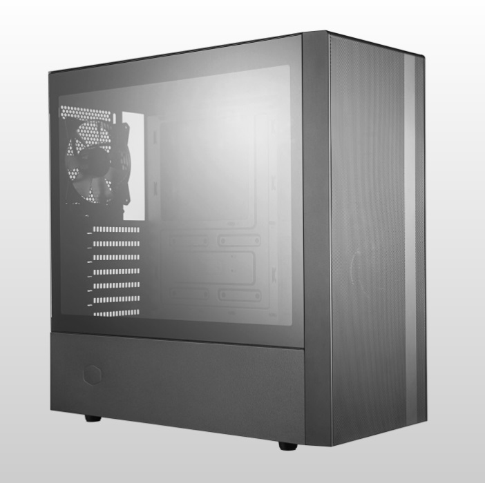  Mid-Tower Case: MasterBox NR600 - Black<BR>2x 120mm Fans, 2x USB 3.0, Tempered Glass Side Panel, Supports: ATX/mATX/mini-ITX  