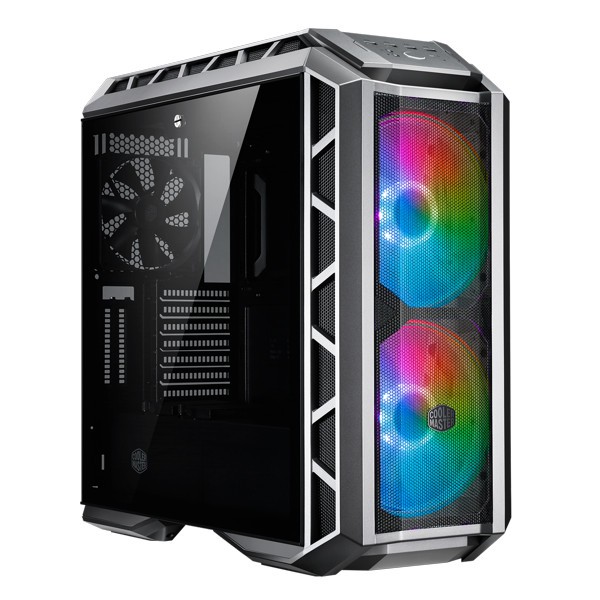  <b>Mid-Tower Case</b>: MasterCase H500P ARGB MESH Tempered Glass Windows - Gun Metal Grey <BR>2x 200mm ARGB Fans, 1x 140mm Fan, 2x USB 3.0, 2x USB 2.0, Supports: E-ATX*/ATX/mATX/mini-ITX  