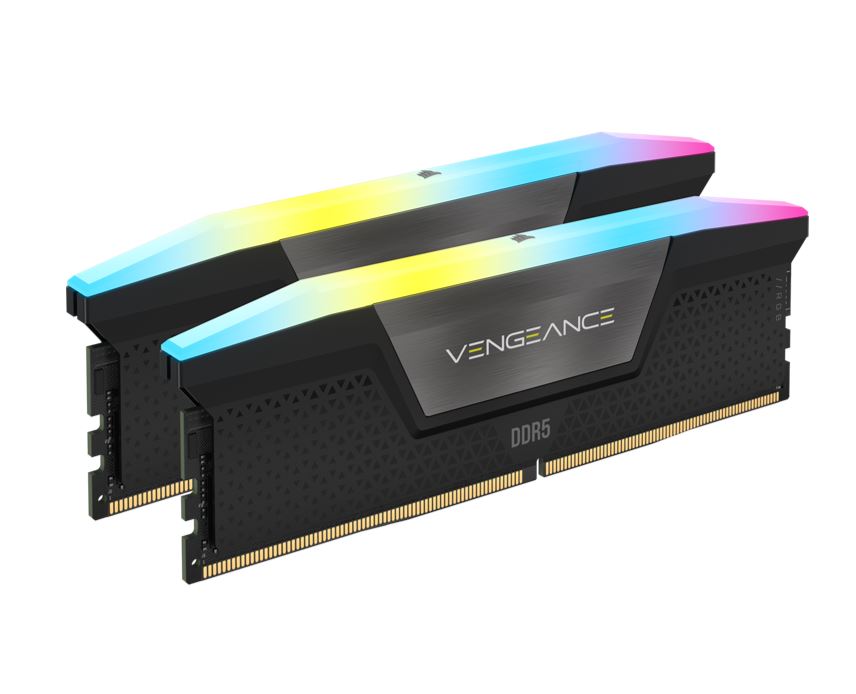  Dual Channel: 64GB (2x32GB) DDR5 5600MHz C40 Vengeance RGB - Desktop Memory  